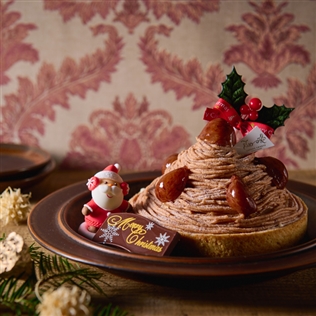 【クリスマス限定】クリスマスケーキチョコ濃厚モンブランタルト 14.5cm