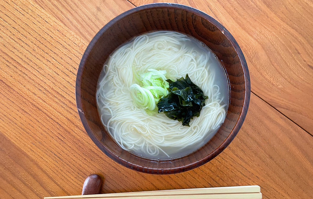 そうめんアレンジ１ ～鯛出汁にゅうめん～